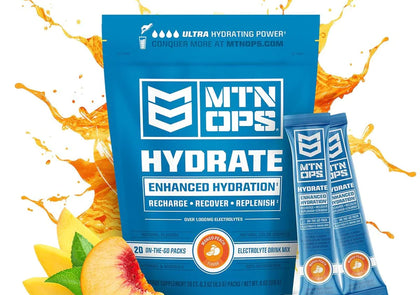 Mtn Ops Hydrate- Peach Zing
